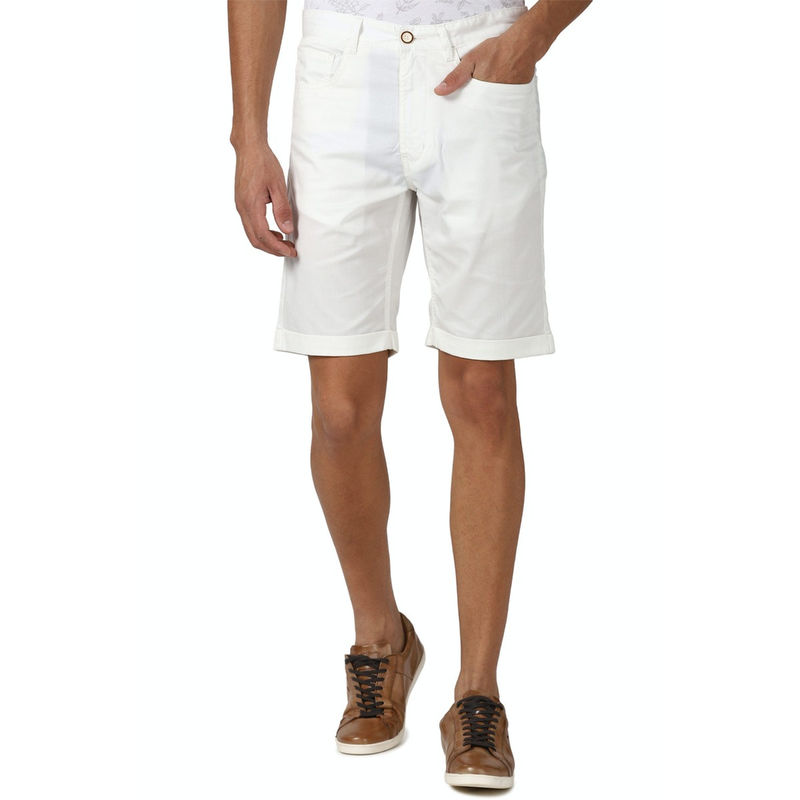 Peter England White Shorts (32)