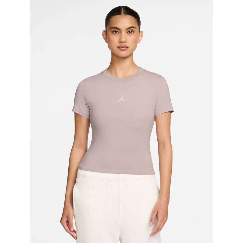 Nike Mauve Women's Jordan Essentials Short Sleeve T-Shirt (M)