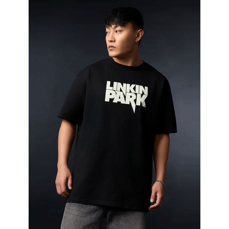 The Souled Store Official Linkin Park: Xero (Glow In The Dark) Men Oversized T-Shirt (2XL)
