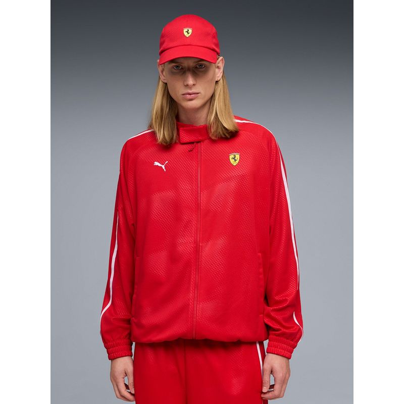 Puma Scuderia Ferrari Mens T7 Oversized Jacket Red (S)
