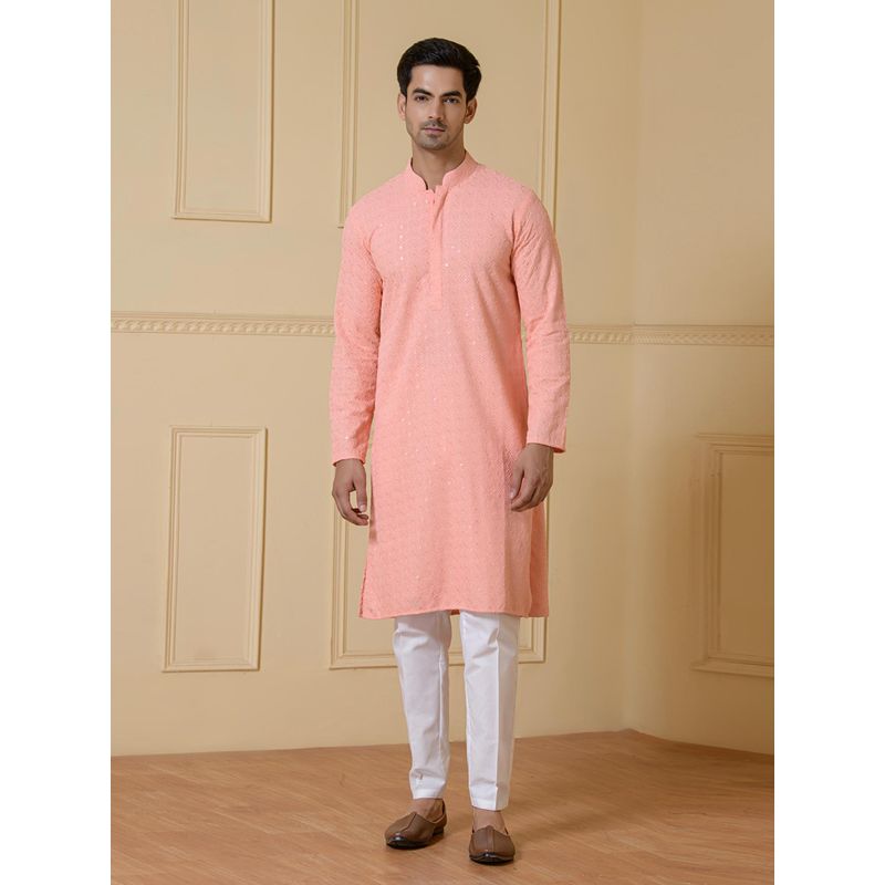 SATWAA Radiant Petals Chikankari Men Kurta (36)