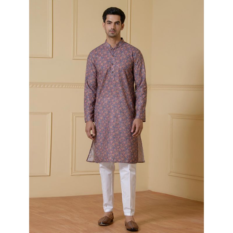 SATWAA Elegant Tapestry Printed Men Kurta (40)