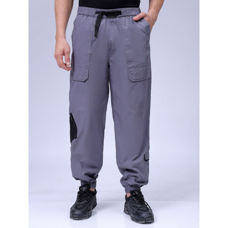 The Indian Garage Co Men Loose Fit Solid Mid-Rise Joggers (28)