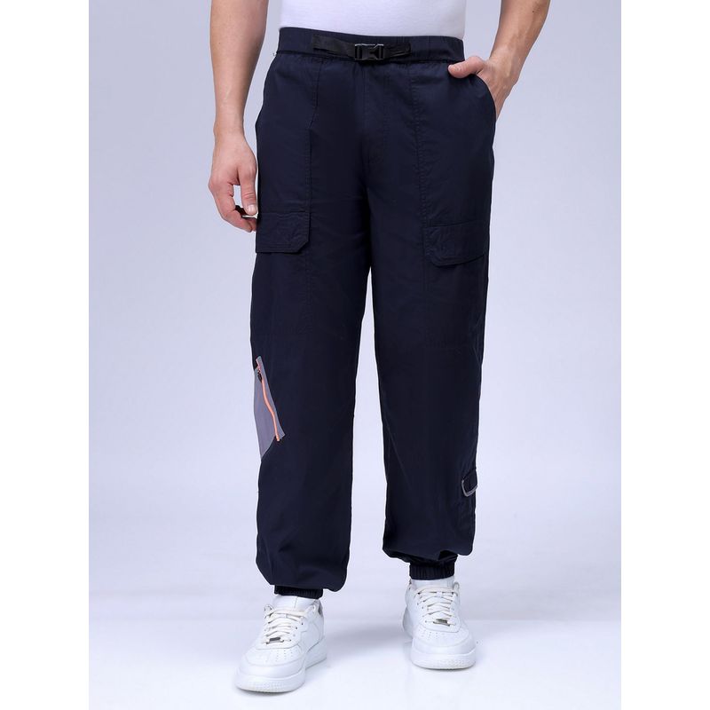 The Indian Garage Co Men Loose Fit Solid Mid-Rise Joggers (32)