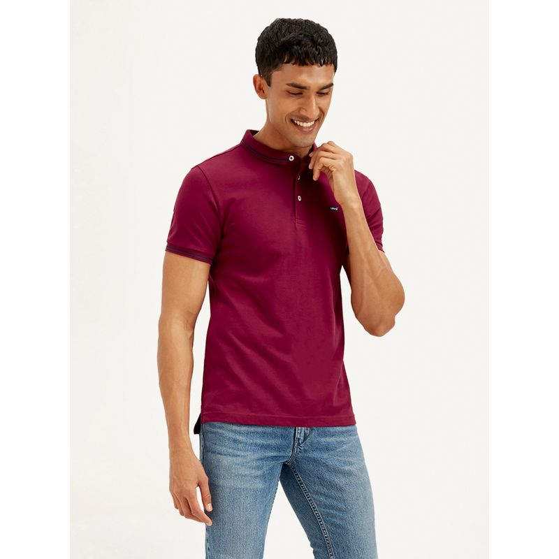 Levi's Men Solid Slim Fit Polo T-Shirt (2XL)