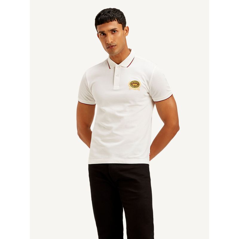 Levi's Men Solid Slim Fit Polo T-Shirt (2XL)