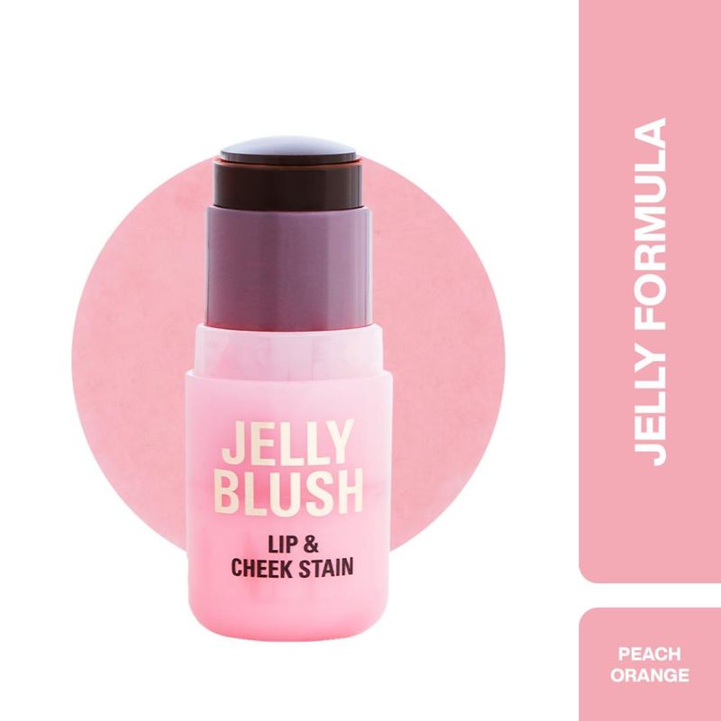 Makeup Revolution Jelly Blush Stick Lip and Cheek Stain - Peach Orange