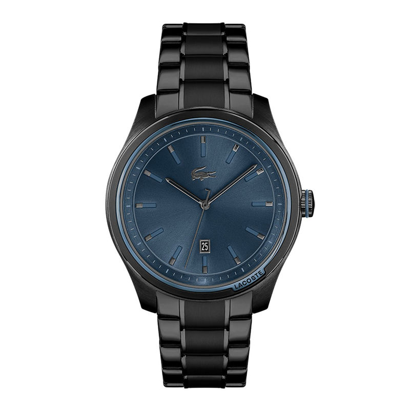 Lacoste watch black and blue best sale