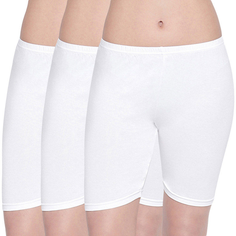 BODYCARE Pack of 3 Cycling shorts - White (XXL)