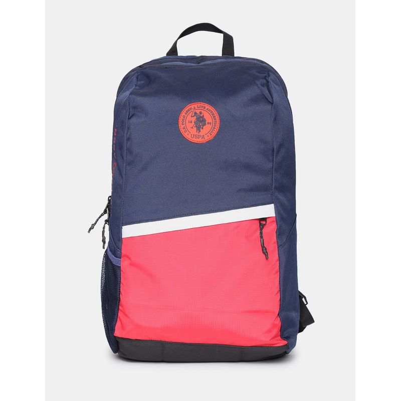 U.S. Polo Assn. Navy And Red Colour Block Laptop Backpack Buy U.S