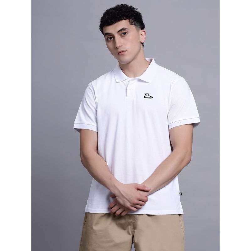 Converse Men Shoe Patch Polo T-Shirt (S)