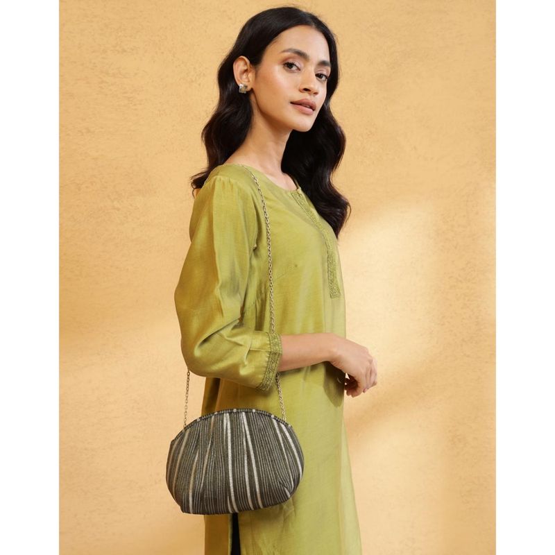 Green Silk Clutch main image 0
