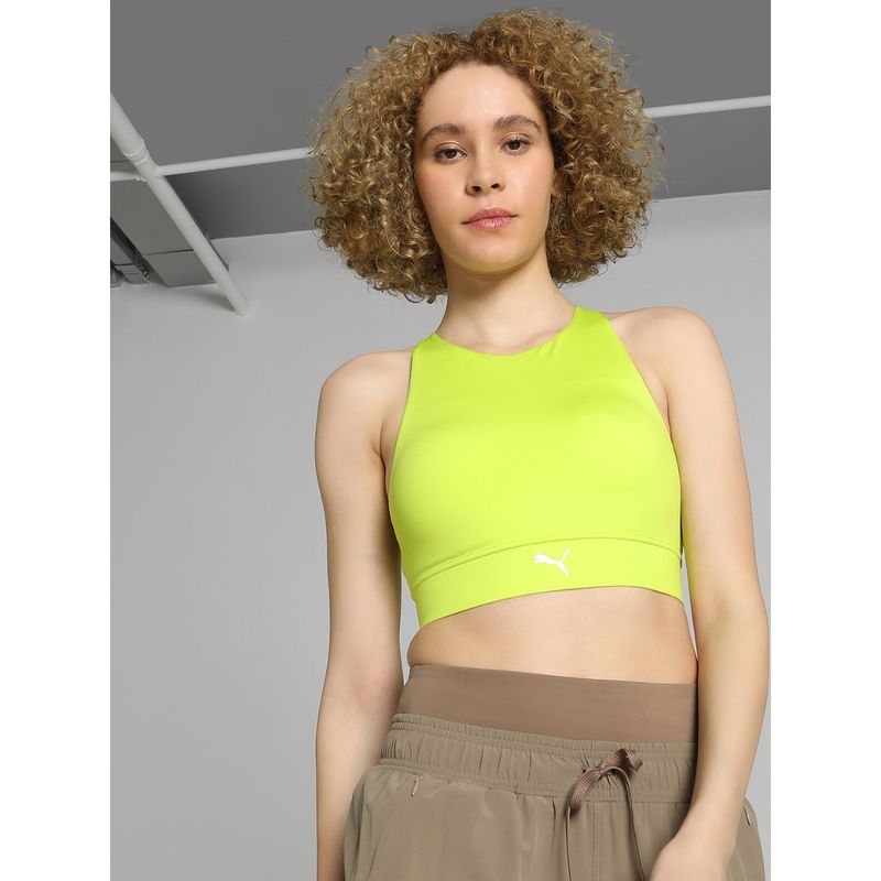 Puma PWR EVERSCULPT Women Green Sports Bra (M)