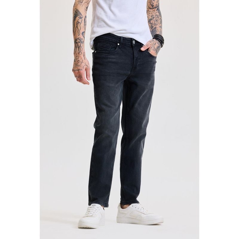 Snitch Black Slim Fit Jeans (36)