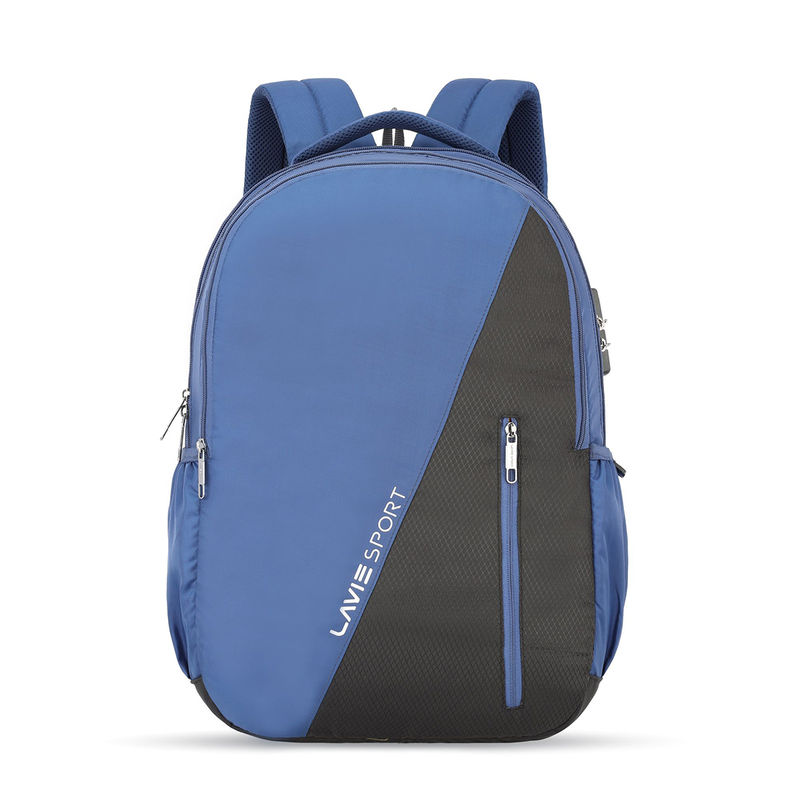 Lavie Sport Unisex Diagonal 36L Anti Theft Laptop Backpack Navy Blue (L ...