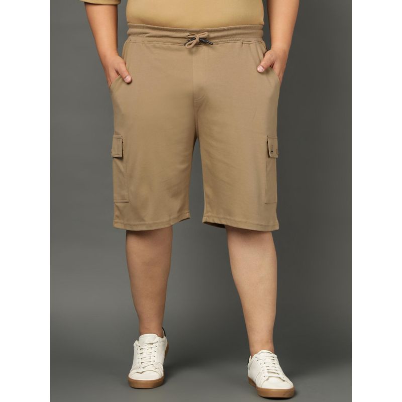 Club York Mens Camel Plus Size Plus Size Shorts (2XL)