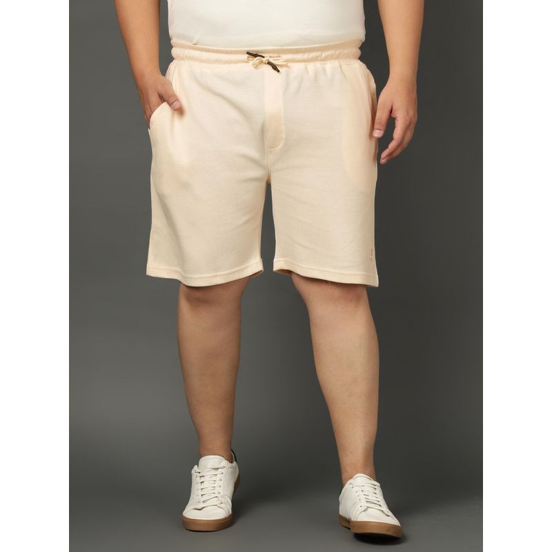 Club York Mens Off White Plus Size Plus Size Shorts (5XL)