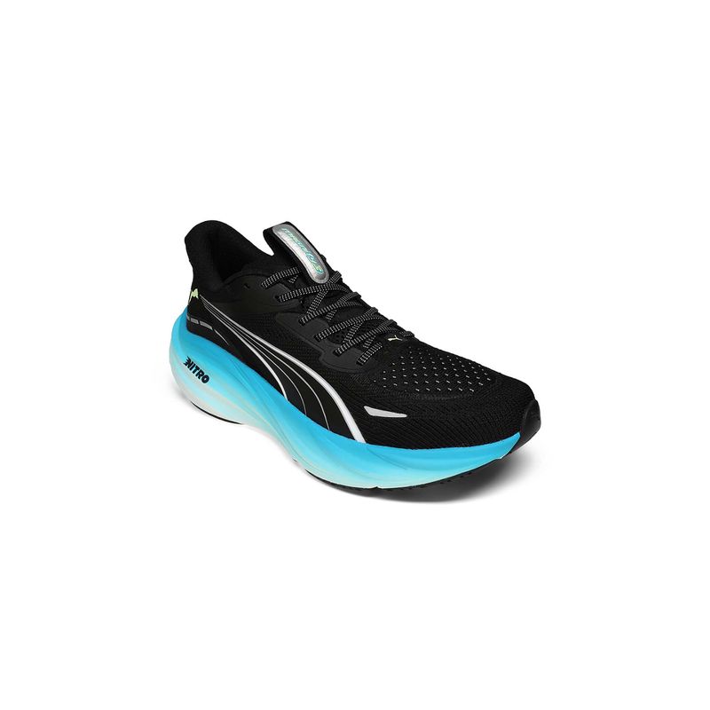 Puma Black Magnify NITRO 3 Mens Running Shoes (UK 9)