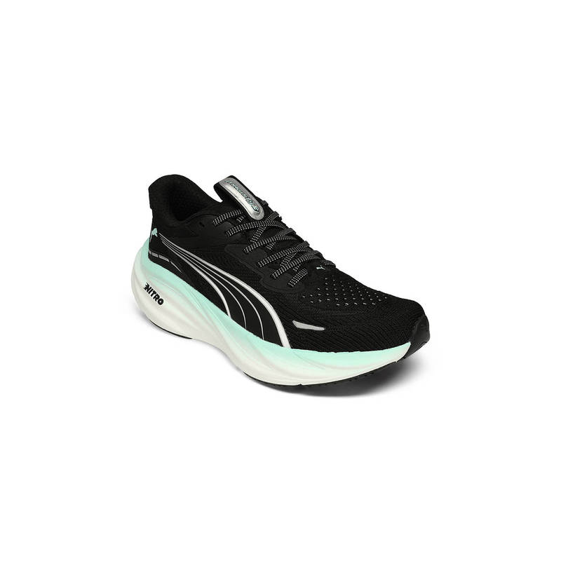 Puma Black Magnify NITRO 3 Womens Running Shoes (UK 5)