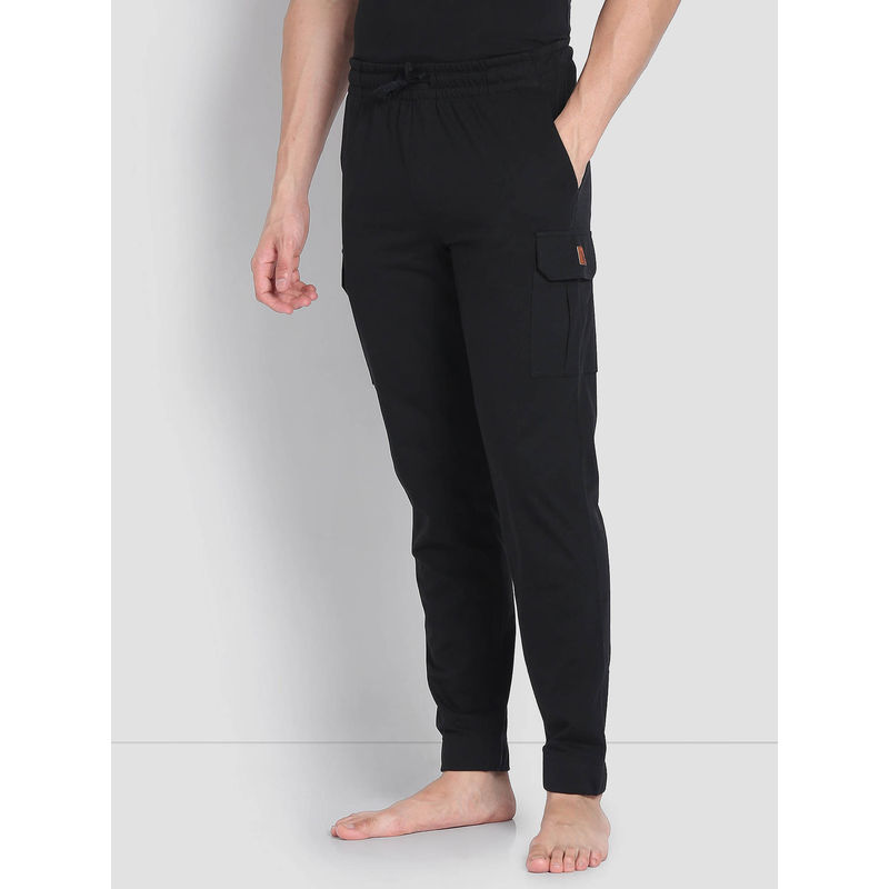 U.S. POLO ASSN. Lightweight Utility OJ002 Lounge Cargo Joggers Black (S)