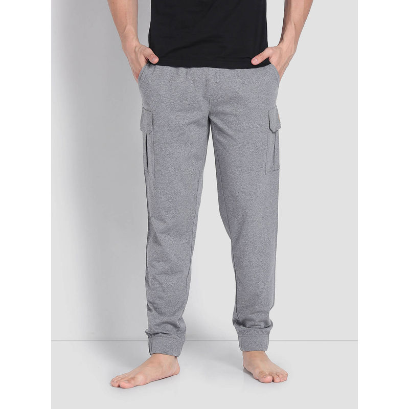 U.S. POLO ASSN. Lightweight Utility OJ002 Lounge Cargo Joggers Grey (L)