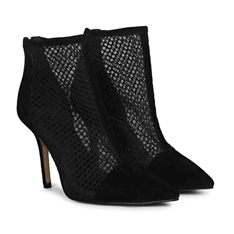 Saint G Kinslee Black Mess Suede Leather Pumps (UK 4)
