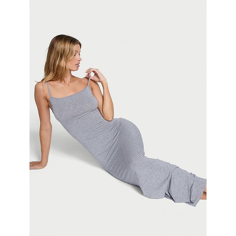 Victoria's Secret Women Grey Long Slip Nightdress (M)
