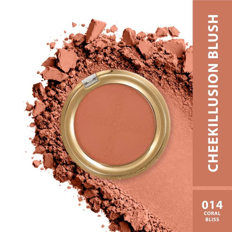 Colorbar Cheekillusion Blush - 014 Coral Bliss