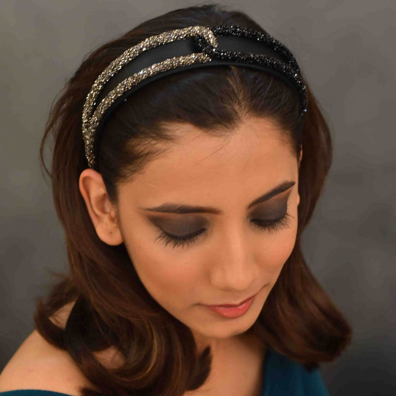 Buy YoungWildFree 2 Coloured Sparkly Glitter Hair BandStylish Fancy Party Hairband For Women Online