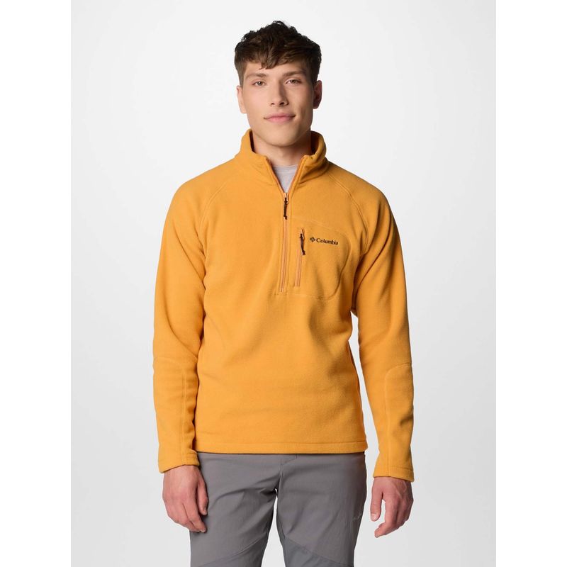 Columbia Men's Orange Fast Trek Iii Half Zip Fleece Sweatshirt (M)