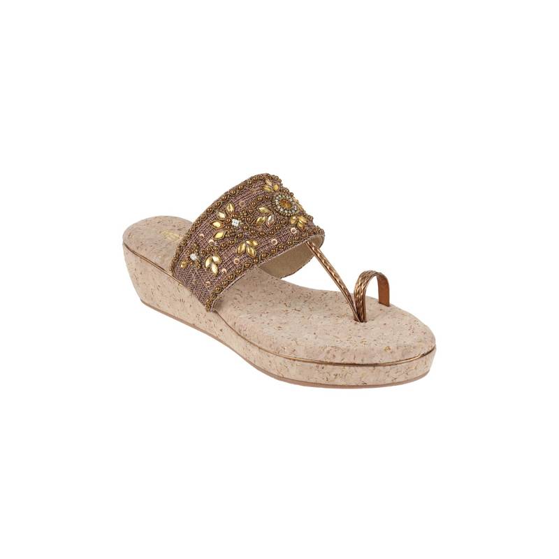 Metro Gold Wedding Sandal Heels (Euro 41)