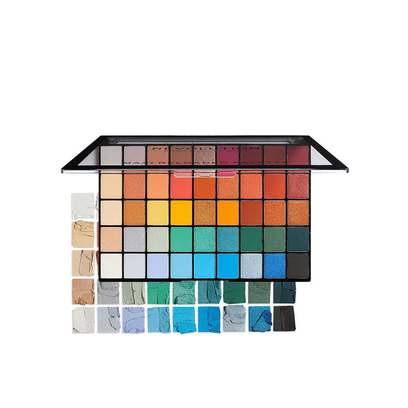 Makeup Revolution Maxi Reloaded Eyeshadow Palette - 45 Shades Shimmer & Highly Pigmented - Big Shot