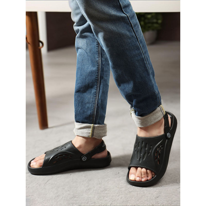 Carlton London Black Men Casual Sandals (EURO 44)