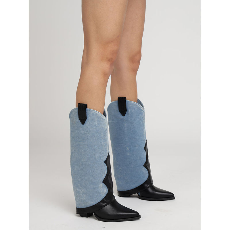 Truffle Collection Black Solid Boots (UK 4)