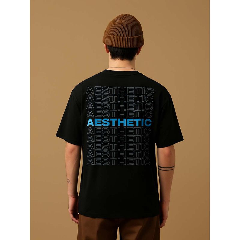 AESTHETIC NATION Aesthetics Black Oversized T-Shirt (S)
