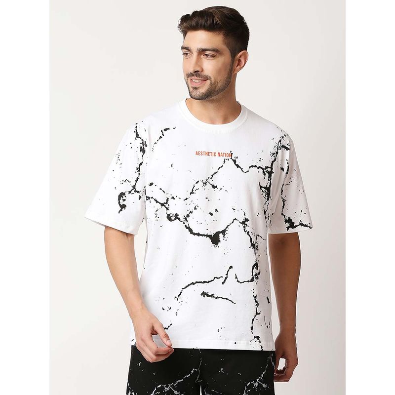 AESTHETIC NATION Aesthetics Oversized White T-Shirt (S)