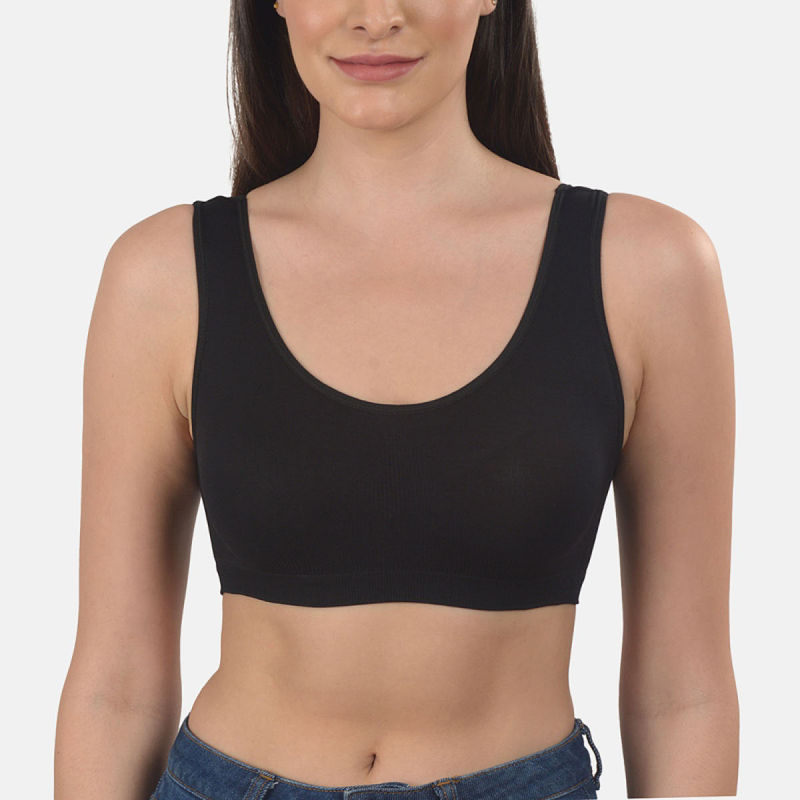 Mod & Shy Solid Teenager Slip On Bra - Black (32B)