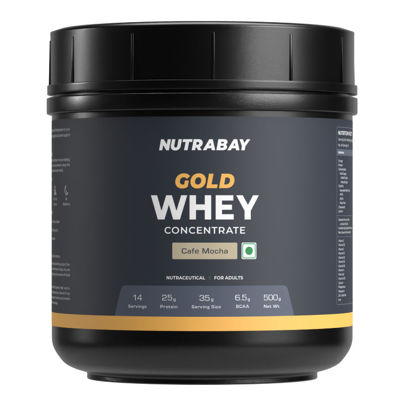Nutrabay Gold 100% Whey Protein Concentrate - Cafe Mocha