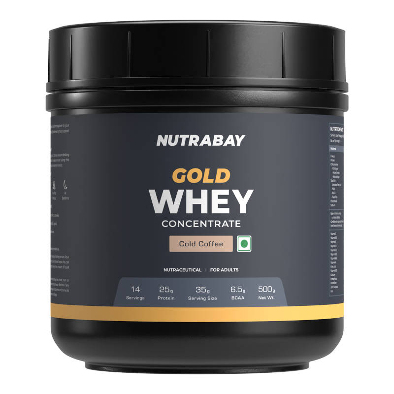 Nutrabay Gold Concentrate Whey Protein Powder - Cold Coffee