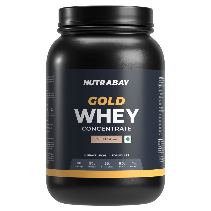 Nutrabay Gold Concentrate Whey Protein Powder - Cold Coffee