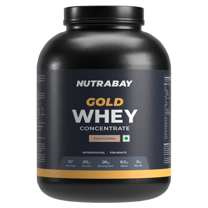 Nutrabay Gold Concentrate Whey Protein Powder - Cold Coffee