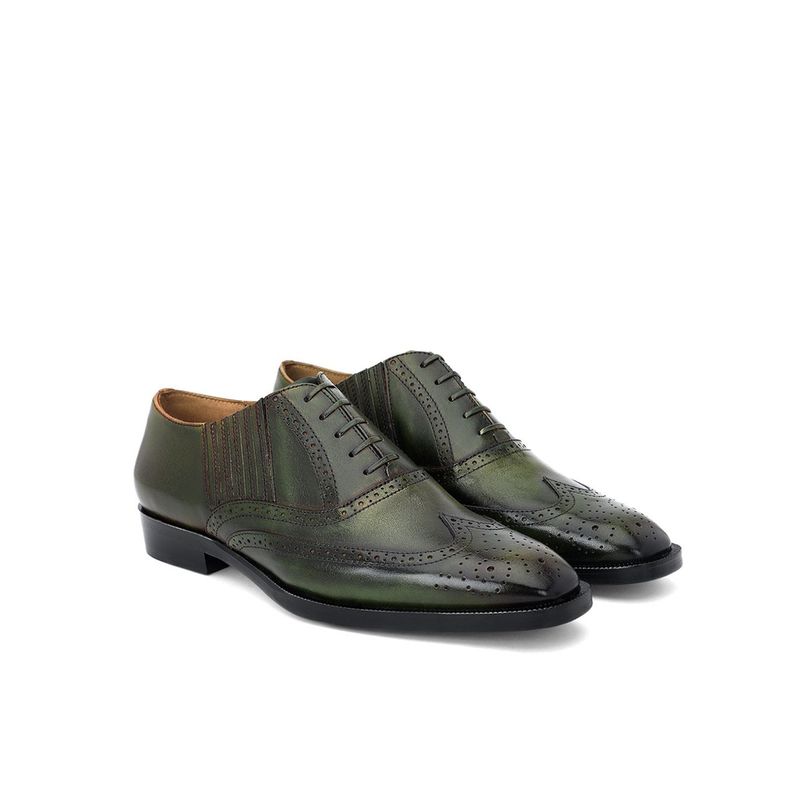 Buy Saint G Olive Leather Square Toe Lace Up Shoes Online Buy Saint G Olive Leather Square Toe Lace Up Shoes Online