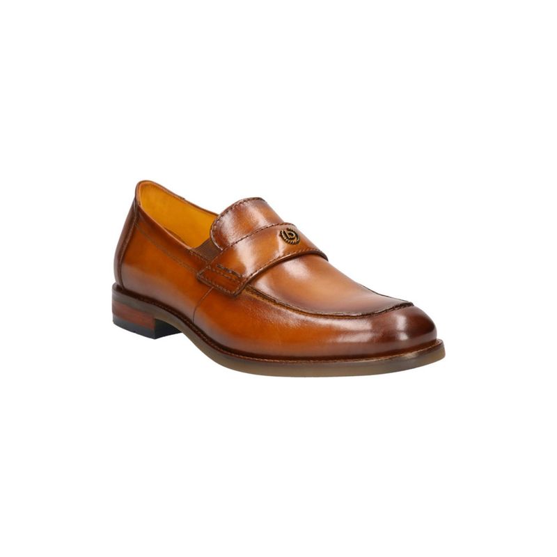 Bugatti Sula Revo Tan Mens Leather Penny Loafers (EURO 40)