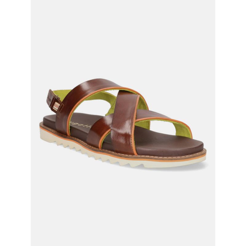 Bugatti Limon Brown Mens Leather Back Straps Sandals (EURO 40)