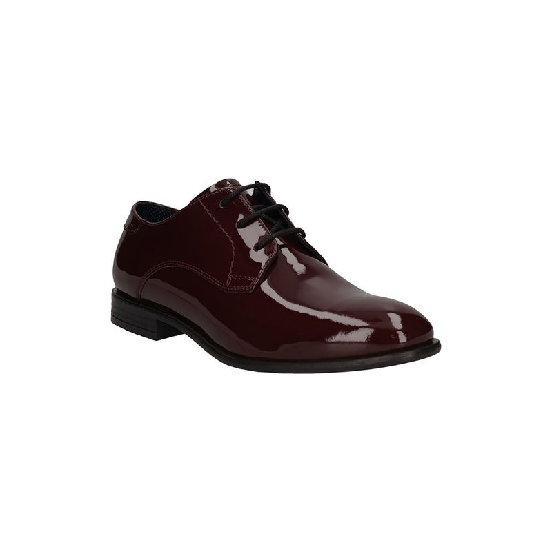 Bugatti Lero Comfort Maroon Leather Mens Derby Shoes (EURO 41)