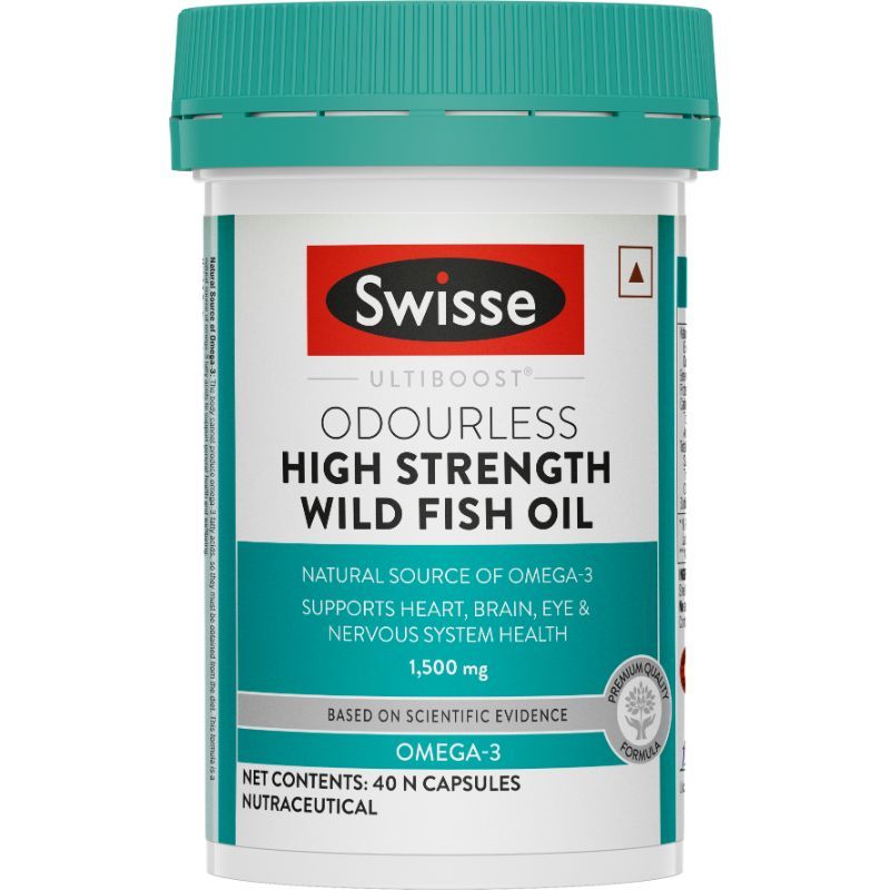 Swisse Ultiboost Odourless Wild Fish Oil Capsules