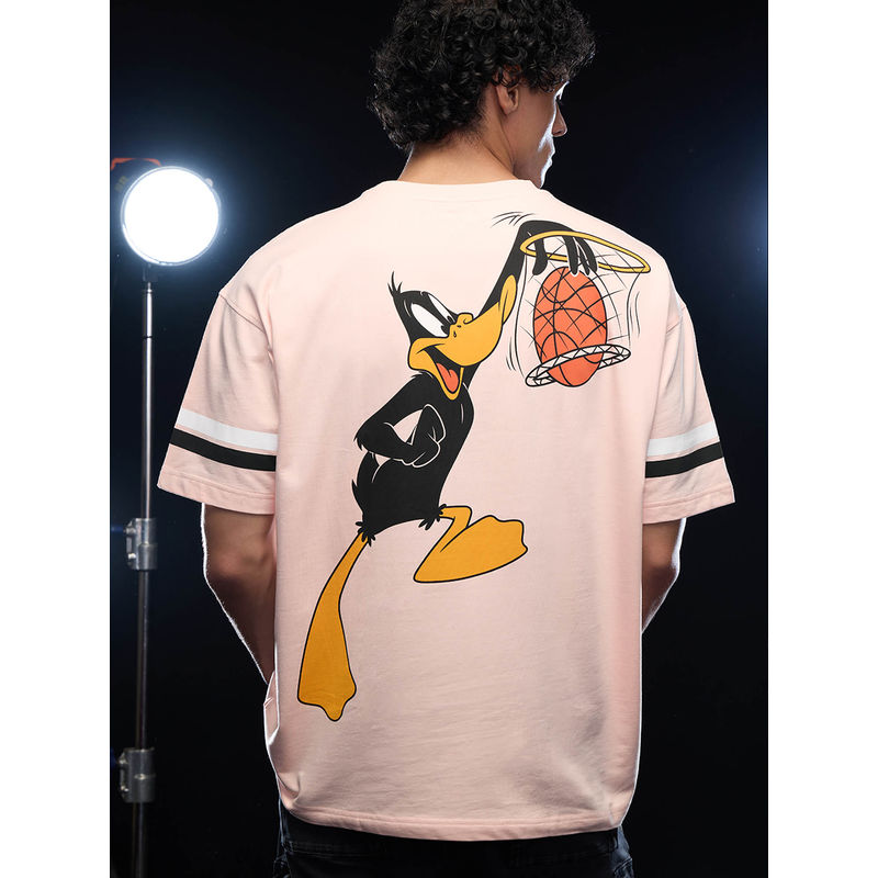 The Souled Store Official Looney Tunes: Daffy in Space Jam Men Oversized T-Shirt (2XL)