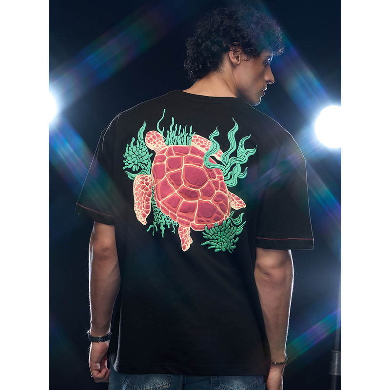 The Souled Store Official Tss Originals Break Free Turtle Oversized T-Shirt (XL)