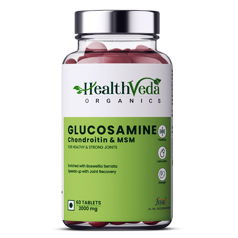 Health Veda Organics Plant Based Glucosamine Chondroitin & Msm