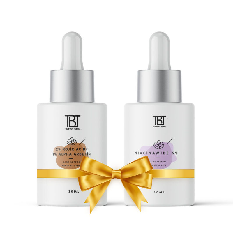 The Body Temple Kojic Acid 2% + Alpha Arbutin 1% & Niacinamide 5% (30Ml Each - Pack Of 1)